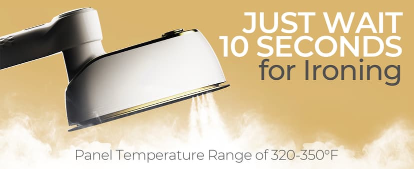 NIASSO Portable Travel Steamer, 1200W Handheld Fabric Steamer for Clothes, 4 Modes with LCD Display, Powerful Wrinkle Remover for Home & Travel, 150ml Water Tank, 10S Fast Heat-Up, 180° Swivel Handle