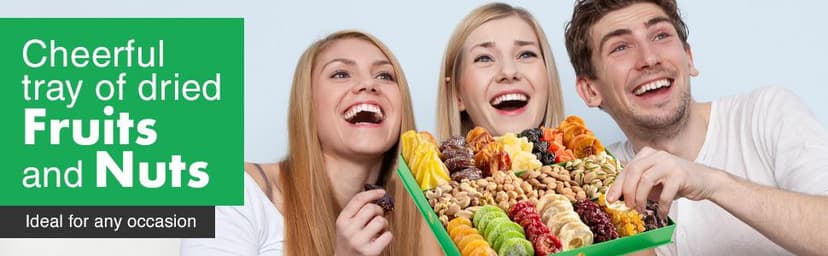 Holiday Christmas Dried Fruit & Nuts Gift Basket - Extra Large Selection of 18 Food Tray - Assorted Food Gift Box for Christmas, Holiday, Family, Sympathy, Men & Women.