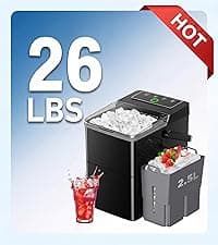 Silonn Nugget Ice Maker Countertop with APP & Voice Control, Self Cleaning Ice Machine with 3L Large Water Tank, 40 lbs/24H Soft Chewable Ice, Portable Pebble Ice Maker for Home, Kitchen and Party