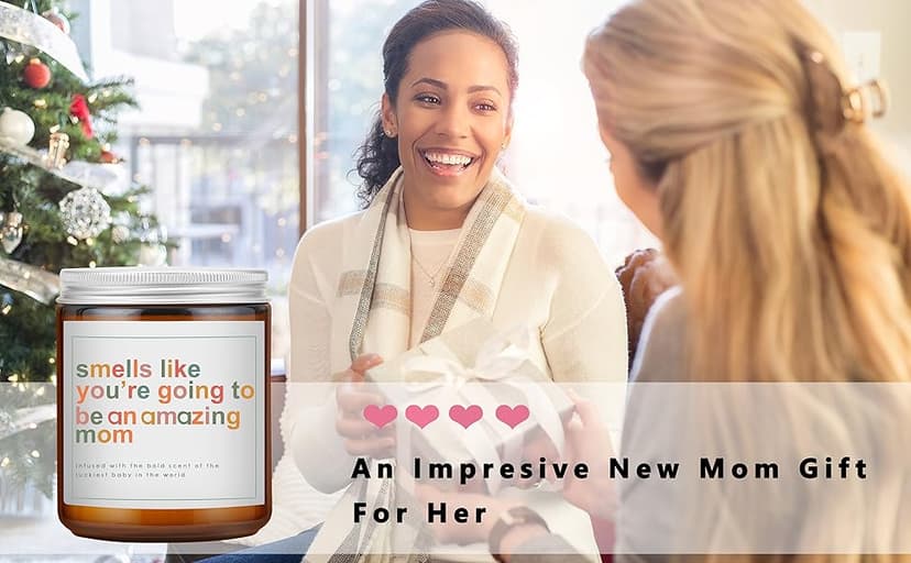 Mothers Day Gifts for Mom,New Mom Gifts,Gift for New Moms,Mothers Gift After Birth-7 OZ Lavender Soy Wax Candle