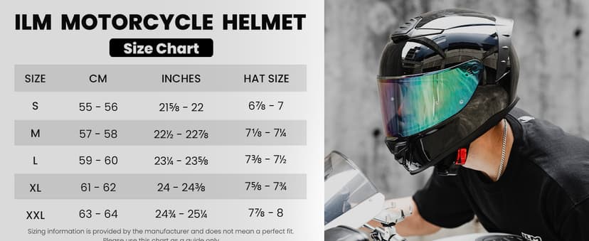 ILM Motorcycle Helmets Full Face for Men Women Cascos para Motos Powersports Motorbike Street Racing DOT Model MF566