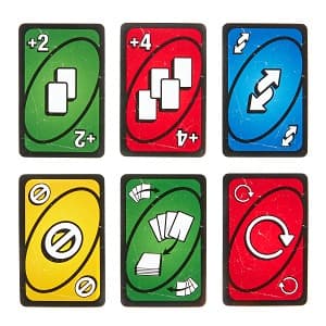 Mattel Games UNO Show ‘em No Mercy Card Game in Storage & Travel Tin for Kids, Adults & Family Night with Extra Cards, Special Rules & Tougher Penalties (Amazon Exclusive)