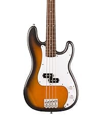 Fender Squier Debut Series Precision Bass Guitar, Beginner Guitar, with 2-Year Warranty, Includes Free Lessons, Black with Matte Finish