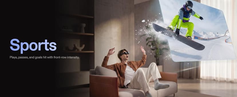 XREAL One Pro AR Glasses with X1 Chip, Native 3 DoF, X-Prism Optics, 3D Mode, 57°FOV 171" 120Hz FHD Display, XR Glasses for iPhone 17/16, Steam Deck, ROG, Mac, PC, Android & iOS M (IPD 57-66mm)