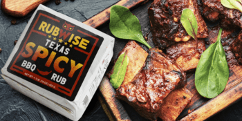 RubWise Texas Style BBQ Rub Gift Set (6 x 1 lb bags) | Meat Spice and Seasoning Variety Pack | Smoking & Grilling Gifts for Men | Brisket Rubs, Chicken, Pork, Hickory, Spicy, El Jefe | Shaker Included