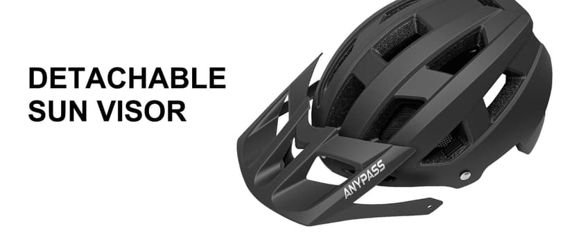 Mountain Bike Helmet Adult Men Women - Ultra Comfort, Super Lightweight Bicycle Helmets, MTB Cycling Gear Biking Accessories with Adjustable Fit & Removable Sun Visor