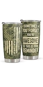 Funny Gift For Dad - Stainless Steel Tumbler 20oz - Dad Joke Gifts - Father Gift From Daughter, Son, Wife for Birthday, Fathers Day - Christmas Gifts For Men, Uncle, Brother