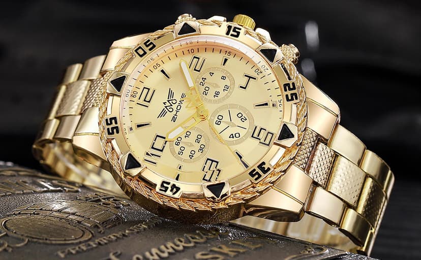 Dacdyi 4 pcs Classics Business Watches for Men Big Face Men’s Watch Wholesales Analog Quartz Wristwatch