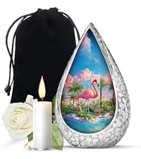 Dinosaur Burial Urn for Adult Ashes for Men & Women - Green or Blue Memorial Cremation Urns for Human Ashes Adult Grandmother - Small Decoration Urn for Human 3 Inch B0FG885R6D