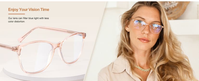 Madison Avenue Blue Light Blocking Glasses Anti Eyestrain UV Glare Blue Light Glasses for Women TV Phone Computer Gaming Eyeglasses Liberty (Crystal Brown)