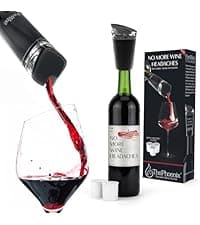 PureWine The Wand Wine Purifier - Red & White Wine Filters for Histamines & Sulfites, Sulfite Remover Sticks, Helps Allergies & Headaches, Gift Accessories for Women & Men - 8 Wands, Silver