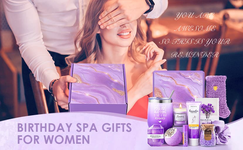 Christmas Gifts for Women, Unique Birthday, Valentines, Galentines, Mothers Day Gift for Women, Mom Her, Wife, Teacher, Best Friend, Girlfriend, Sister, Coworker (Lavender)