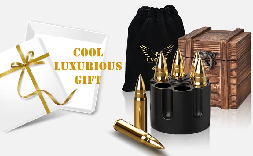 Gifts for Men Dad Husband, Whiskey Stones, Unique Christmas Anniversary Birthday Stocking Stuffers Gift Ideas for Him Boyfriend, Man Cave Stuff Cool Gadgets Retirement Bourbon Presents for Uncle