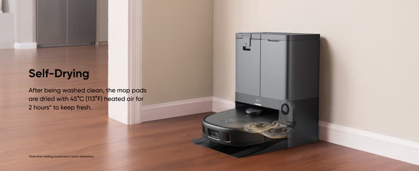 eufy X10 Pro Omni Robot Vacuum and Mop Combo, Incredible Suction, Dual Mops with 12 mm Auto-Lift and Carpet Detection, AI Obstacle Avoidance, Auto Mop Washing&Drying, Self-Emptying, Self-Refilling