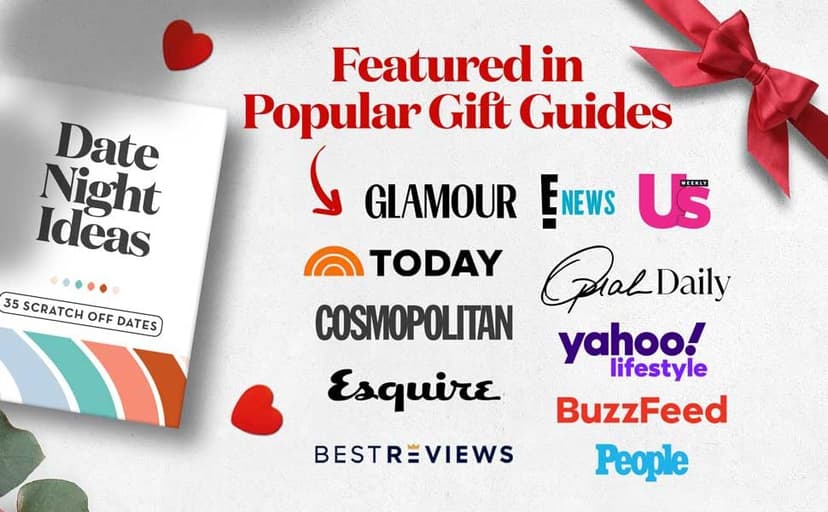 Romantic & Fun Scratch Off Date Night Ideas Card Game, Perfect Couple Gifts for Her or Him, Couple Gifts for Boyfriend, Girlfriend, Wife, Husband, Engagement, Birthday or Anniversaries