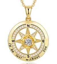 Anniversary for Gifts Women Wife, 18k Gold Plated Sunflower Necklaces for Women, Anniversary Her Gifts Birthday Gift for Wife You Are My Sunshine Woman's Jewelry Girlfriend Grandma Mom Daughter