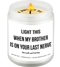 Lavender Scented Candle Gifts for Men, Naughty Candle Gifts for Him, Funny Gift from Wife, Anniversary, Sweetest Day, Valentine's Day, Birthday Gift for Husband, Boyfriend, Fiance Present