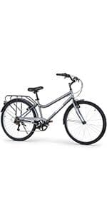 WEIZE Mountain Bike, 26/27.5 inch Outdoor Cycling Bike,18-Speed/High-Carbon Steel/Dual Full Suspension, Adjustable Ergonomic Seat for Men Women Adult, MTB Bicycle with Suspension Fork,Sleek Colors