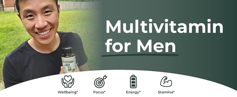 Vimerson Health Multivitamin for Men – Methylated Mens Multivitamins & Multiminerals Capsules with Vitamin B12, A, D, C, Zinc, Magnesium & More for Complete Daily Support – High Potency Bioavailable Vitamins for Men