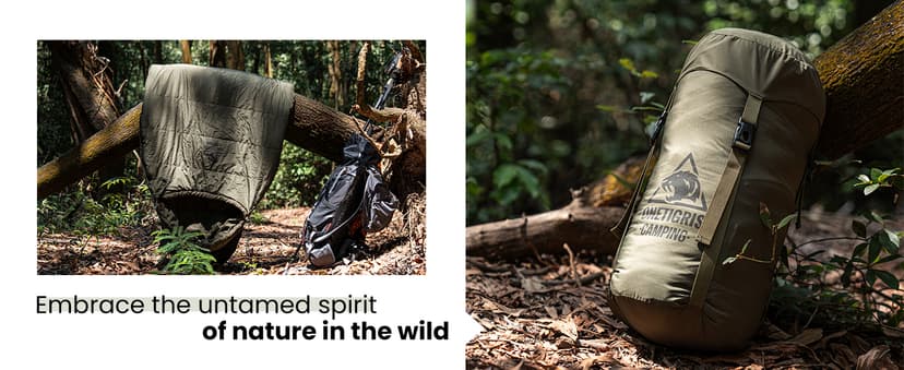 OneTigris Bushcrafter’s Sleeping Bags, Mummy Sleeping Bag for Camping Hiking Backpacking, Survival Gear