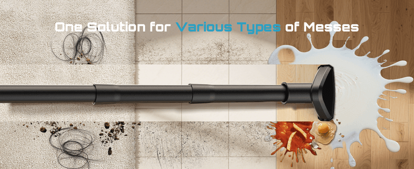 Seesii Cordless Shop Vac Wet and Dry, 2.6 Gallon Small Shop Vac with Accessory Storage Holder, 2 x 4.0Ah Batteries, 3-in-1 Wet Dry Vacuum with HEPA Filter, Strap, Ideal for Garage, Car, Workshop