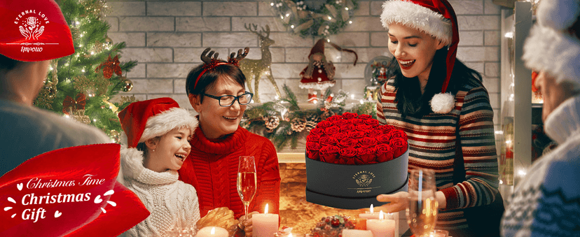 16-Piece Preserved Rose Birthday Gifts for Women, Eternal Rose Preserved Flowers for Delivery Prime Mothers' Day, Valentine's Day, Christmas, Birthday - Red Roses