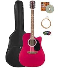 Fender FA Series Dreadnought Acoustic-Electric Guitar - 2-Color Sunburst Bundle with Gig Bag, Strings, Picks, and Austin Bazaar Instructional DVD