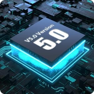 ADADPU Bluetooth Headset - V5.0 Wireless Handsfree Earpiece Built-in Dual Mic Noise Cancelling, 10 Days Standby 16Hrs HD Talktime Ultralight Headset for iPhone Android Samsung Laptop(Black)