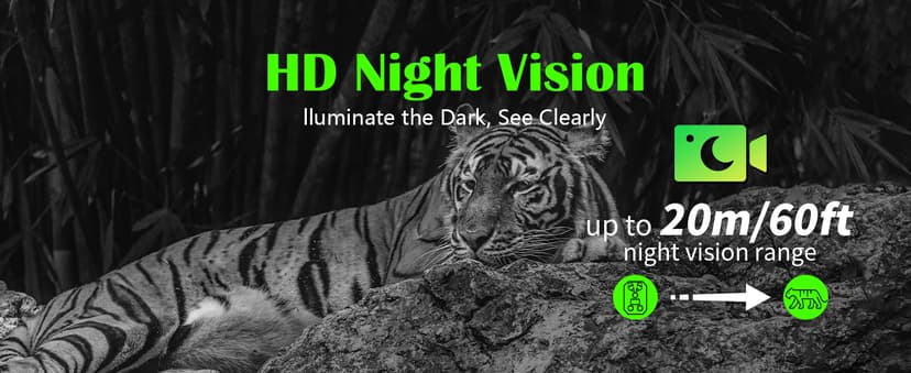 Trail Camera 4K, WiFi Game Camera, 120°Wide Angle, Night Vision Cameras, 32GB TF Card, IP66 Waterproof, Deer Scouting or Home Security, 0.2s Trigger Motion Activated for Wildlife