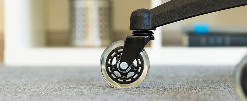 The Office Oasis Original Rollerblade Office Chair Wheels (As Seen On PBS) - Incredibly Smooth & Quiet Casters - Safe for Hardwood Floors & Carpet - Easy Installation with Universal Fit - Set of 5