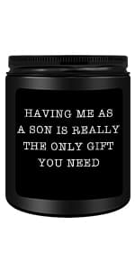 Gifts for Mom Dad from Daughter - Funny Mom Dad Birthday Gift, Mothers Fathers Day Birthday Thanksgiving Christmas Lavender Candles Gifts from Daughter