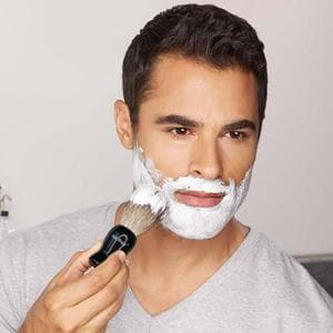 Shaving Kit for Men, Include Safety Razor, Sandalwood Cream, Aftershave, Pre Shave Oil, Shaving Brush and Bowl, Shaving Apron Bib -Unique Gifts for Him Stocking Stuffers