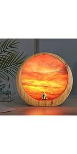 mamre Golden Sunset Lamp Gifts Idea Anniversary Valentine’s Birthday Mother's Day Gifts Home Decoration Unique Table Lamp Gift