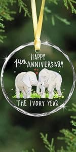 25th Wedding Anniversary Ornament 2001–2026, Silver Anniversary Wedding Gifts Keepsake, 25 Year Anniversary Marriage Gift for Couple, Wife, Husband B0G8KSNVCM