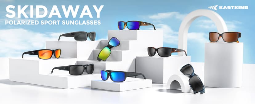 KastKing Skidaway Polarized Sport Sunglasses for Men and Women,Ideal for Driving Fishing Cycling and Running,UV Protection