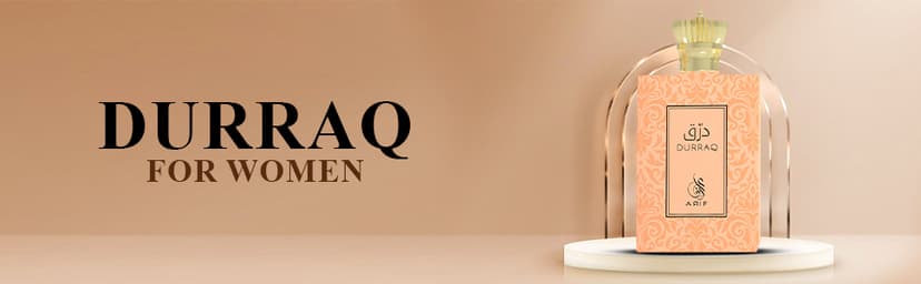 ARIF Durraq Perfumes – Floral Oriental Eau de Parfum for Women – Long-Lasting, Saffron, Plum, Orange Blossom, Neroli, Patchouli, Musk – Luxury Women's Fragrance – 3.4 oz