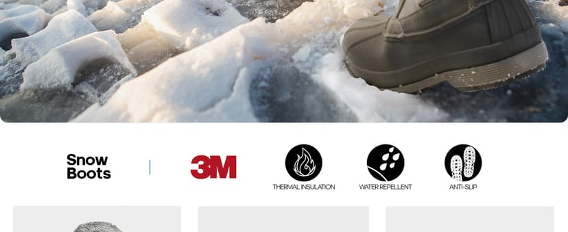 NORTIV 8 Men's Insulated Waterproof Winter Snow Boots Warm Outdoor Boots for Cold Weather