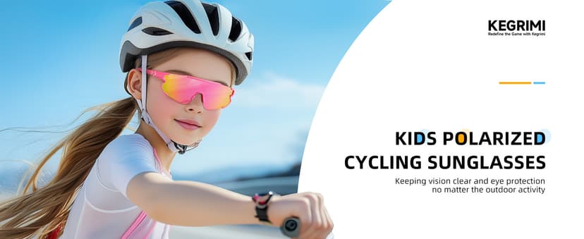 Kids Baseball Polarized Sunglasses: Sports Sunglasses for Boys Girls 3-12 Youth Sun Glasses for Cycling Running B0DB7QJYL4