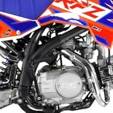 HHH DB X18 125CC Dirtbike Apollo RFZ Racing Gas Dirt Bike with Twin Spare Heave Duty Steel Frame Big Tires 17/14 inch 4 Speed Dirtbike for Youth Adult Vitacci Dirtbike