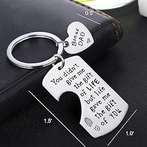 Bonus Dad Gifts - Step Dad Gifts From Daughter, Son, Kids - 20 Oz Tumbler & Keychain Funny Stepdad Gift - Christmas Father Day, Birthday Gift For Stepdad - Best Bonus Father Travel Coffee Mug