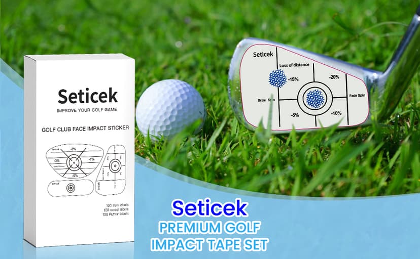 Golf Impact Tape Labels |Self-Teaching Sweet Spot and Consistency Analysis | Improve Golf Swing Accuracy and Distance |Choose Between 150 Pc and 300 Pc