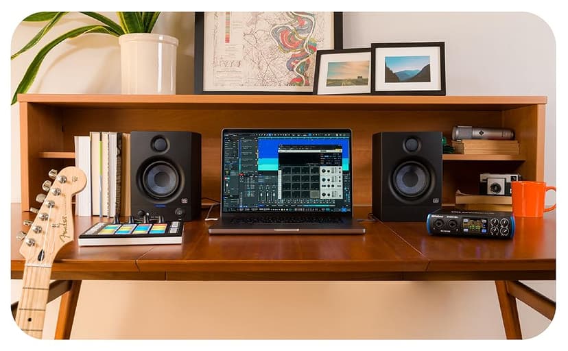 PreSonus Eris 3.5 Studio Monitors, Pair — Powered, Active Monitor Speakers for Near Field Music Production, Desktop Computer, Hi-Fi Audio