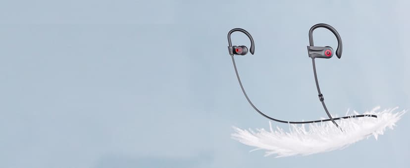 Boean Bluetooth Headphones, Wireless Headphones with 16 Hours Playtime Bluetooth 5.3 Wireless Earbuds HD Deep Bass Stereo Sound Isolation IPX7 Waterproof Earphones for Workout Running Sports