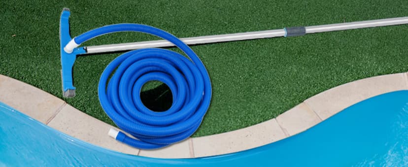 (2026 Upgraded) 20" 2 in 1 Pool Brush Vacuum Head with Swivel Hose Connection & Sturdy Nylon Bristles for Heavy Duty Inground & Above- Ground Pool Cleaning - Connecting 1-1/4" or 1-1/2" Hose (No Pole)