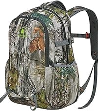 Hunting Fanny Pack for Men, Camo Waist Pack for Hunter, Fanny Hunting Backpack with Rifle, Shotgun, and Bow Holder (Fanny Pack Upgrade)