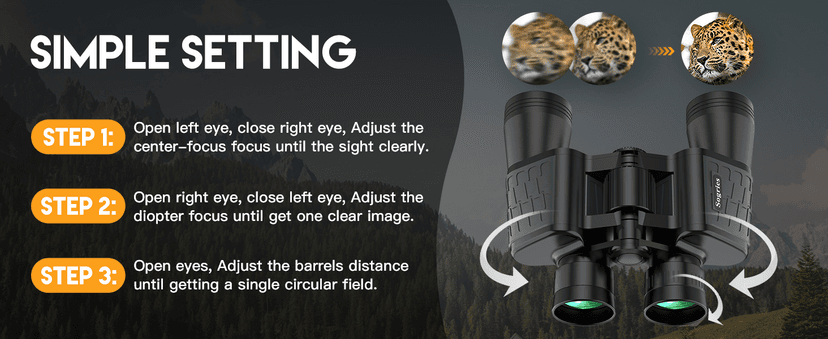 Sogries 10x50 Binoculars for Adults High Powered Waterproof Compact Binoculars for Bird Watching Travel Low Light Vision Hunting Stargazing Concert Sports Long Range Birding Binocular Gift for Him