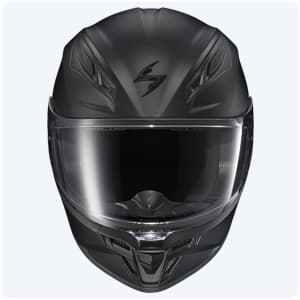 ScorpionEXO R430 Full Face Street Motorcycle Helmet with Bluetooth Ready Speaker Pocketss DOT/SNELL Approved Solid (Matte Black - X-Large)