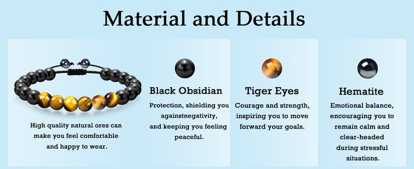 Sereney Christmas Gifts for Him Son Boys Bonus Dad Father Men Boyfriend Grandson Friend as Triple Protection ID Bracelets Birthday Gifts for 9 10 11 12 13 15 16 17 18 21 30 40 50 60 Year Old Men