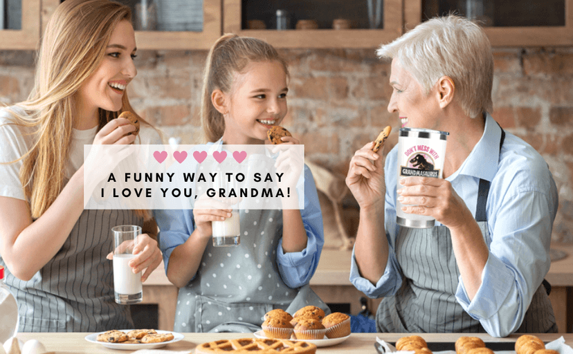 Grandma Gifts - Birthday Gifts for Grandma - Mothers Day, Christmas Gift Ideas for Grandmother from Grandchildren, Granddaughter, Grandson, Grandkids - 20 Oz Stainless Steel Tumbler