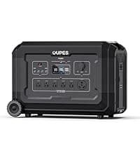 OUPES Mega 1 Portable Power Station 2000W (4500W Peak), 1024Wh LiFePO4 Battery Generator with 1400W AC Charging & 800W Solar Charging, Expandable to 5120Wh, for Home, Power Outages, Camping & RVs